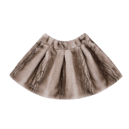 Donsje Isabelle Skirt - Soft Taupe Striped Teddy