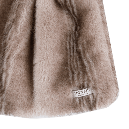 Donsje Isabelle Skirt - Soft Taupe Striped Teddy
