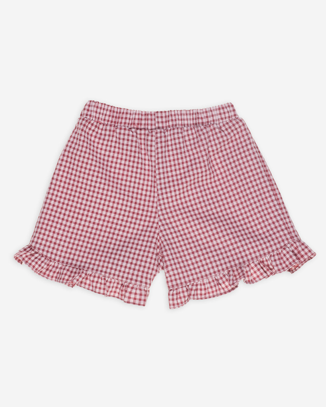 Yell-Oh Frilled Bermuda - Seersucker Sangria