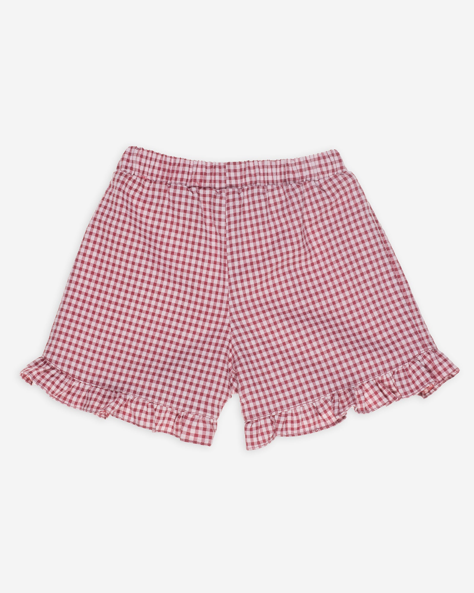 Yell-Oh Frilled Bermuda - Seersucker Sangria