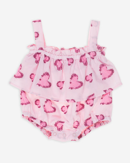 Yell-Oh Romper Double Layer Hearts