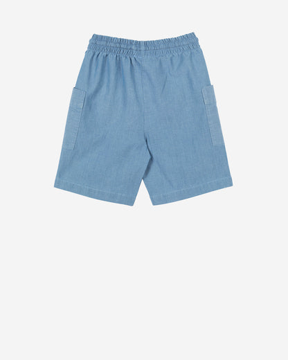 Yell-Oh Bermuda With Pockets - Chambray Denim
