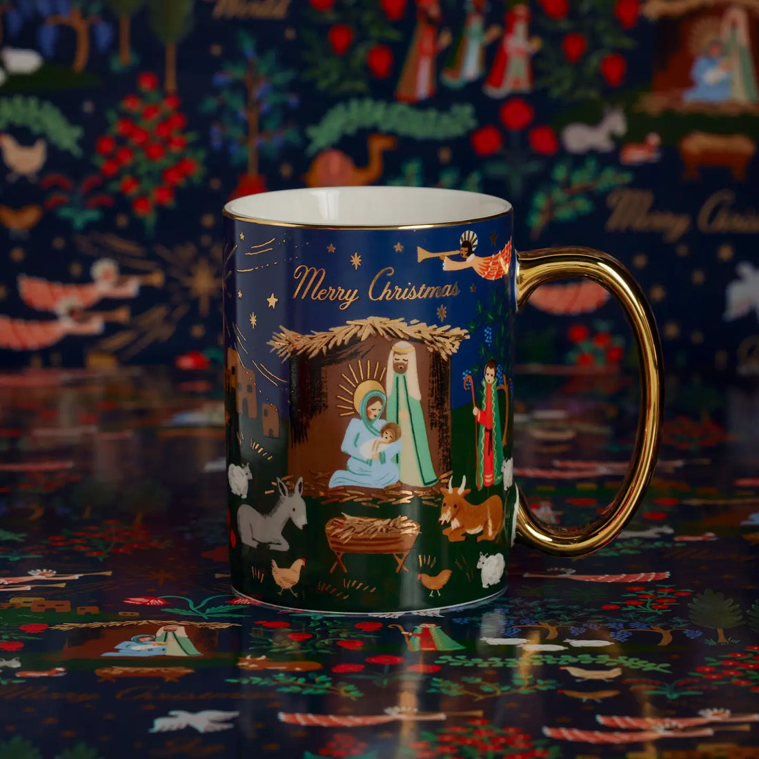 Rifle Paper Co. Porcelain Mug - Nativity Scene