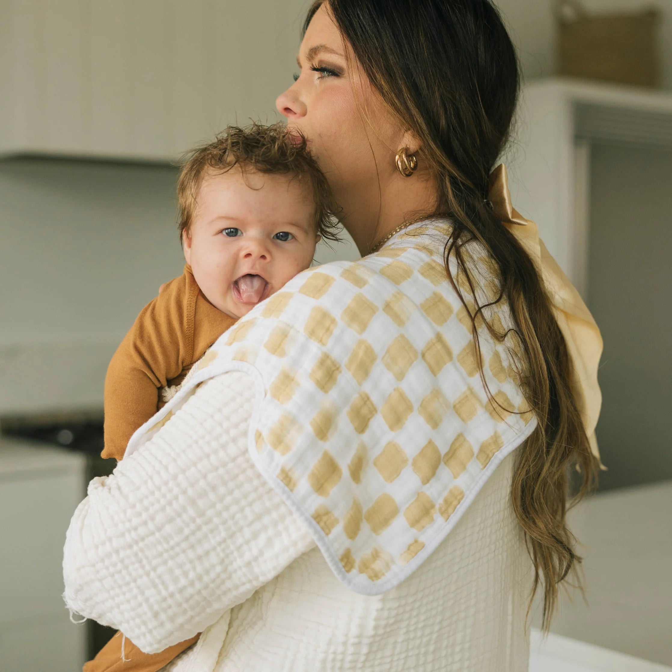 Little Unicorn Cotton Muslin Burp Cloth 2 Pack - Adobe Checker