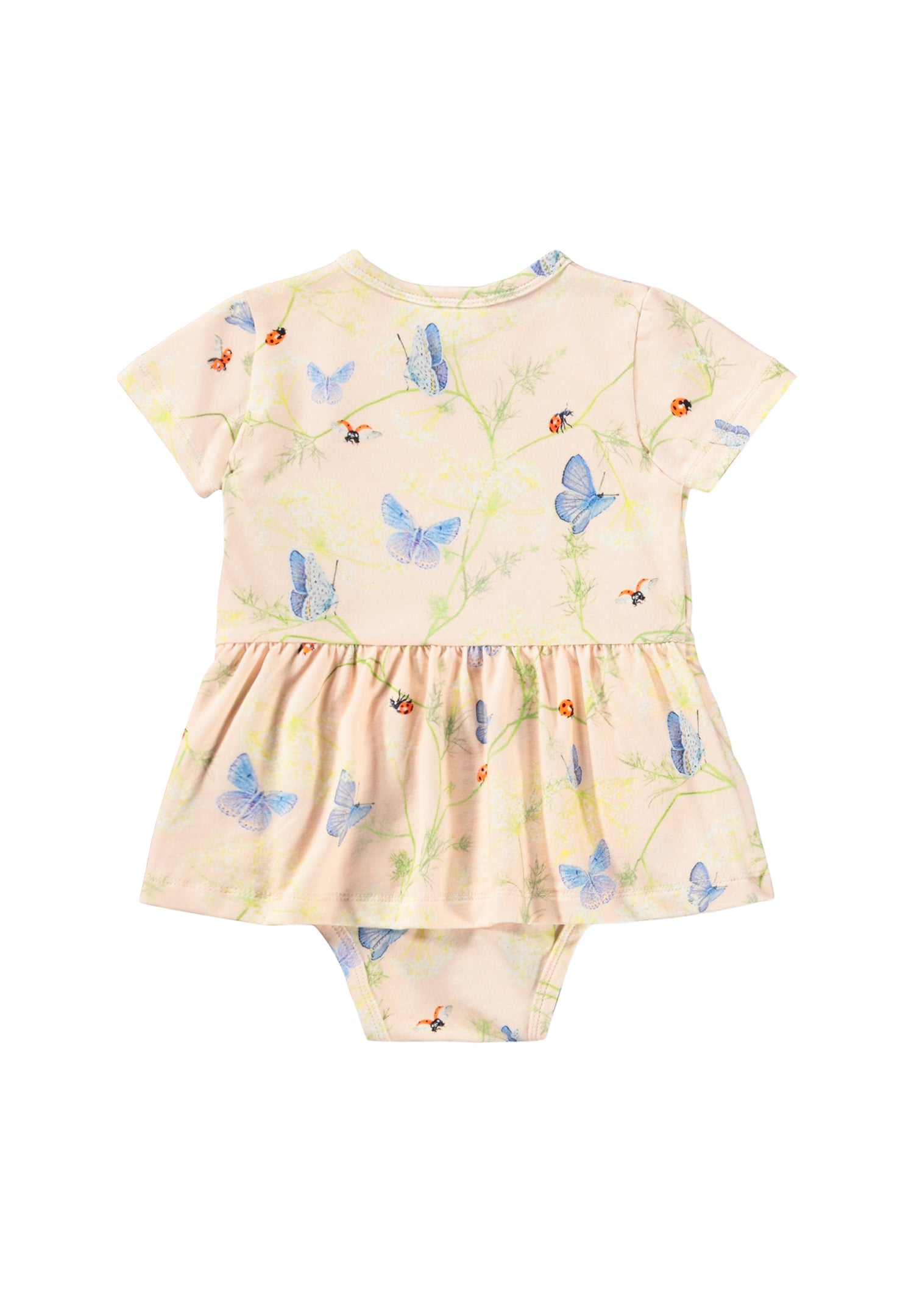 Molo Frannie Skirted Bodysuit - Butterflies Cloud