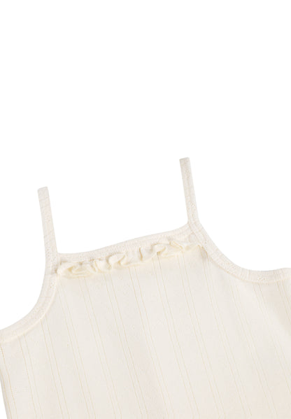 Molo Florie Romper - Pearled Ivory
