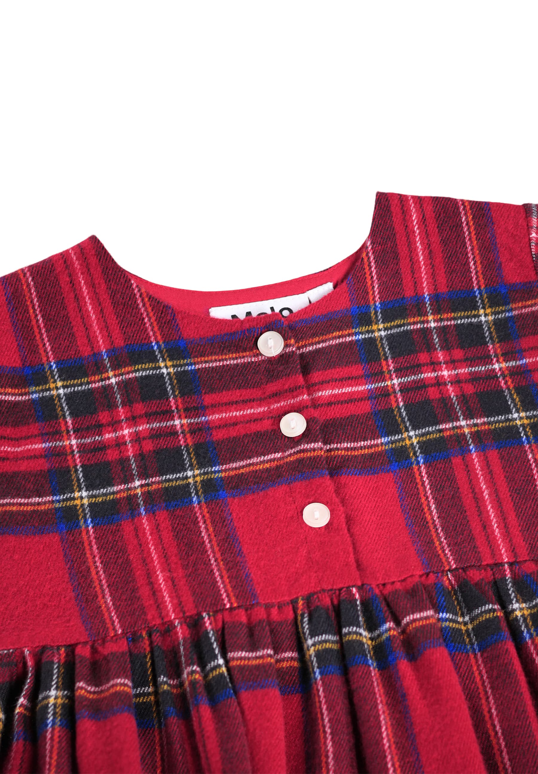 Molo Cele Long Sleeve Dress - Holiday Check