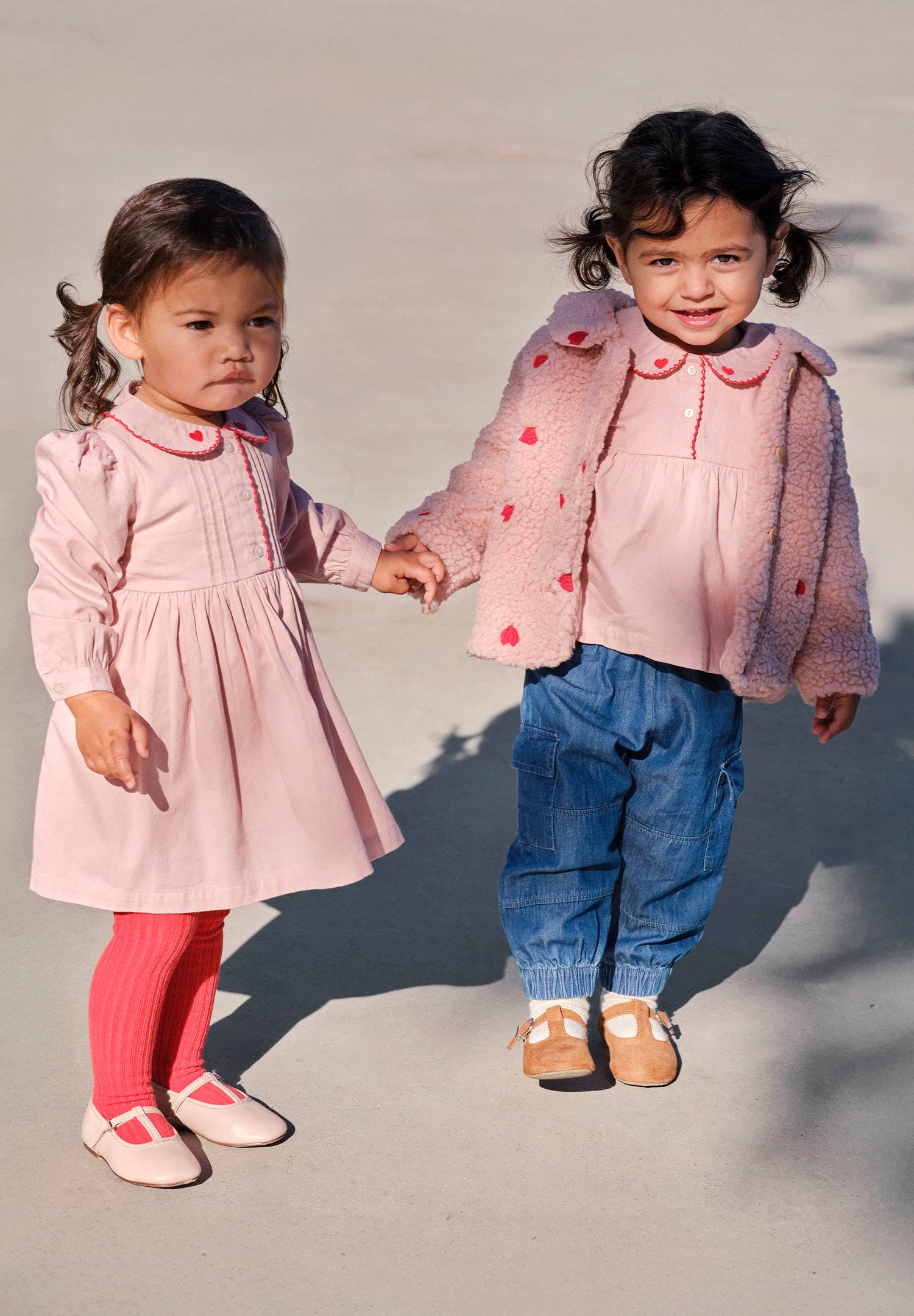 Molo Charlette Long Sleeve Dress - Petal Blush
