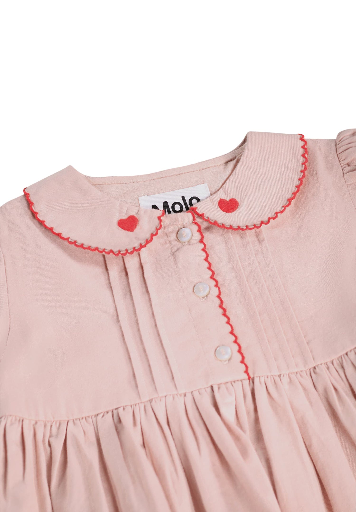 Molo Charlette Long Sleeve Dress - Petal Blush
