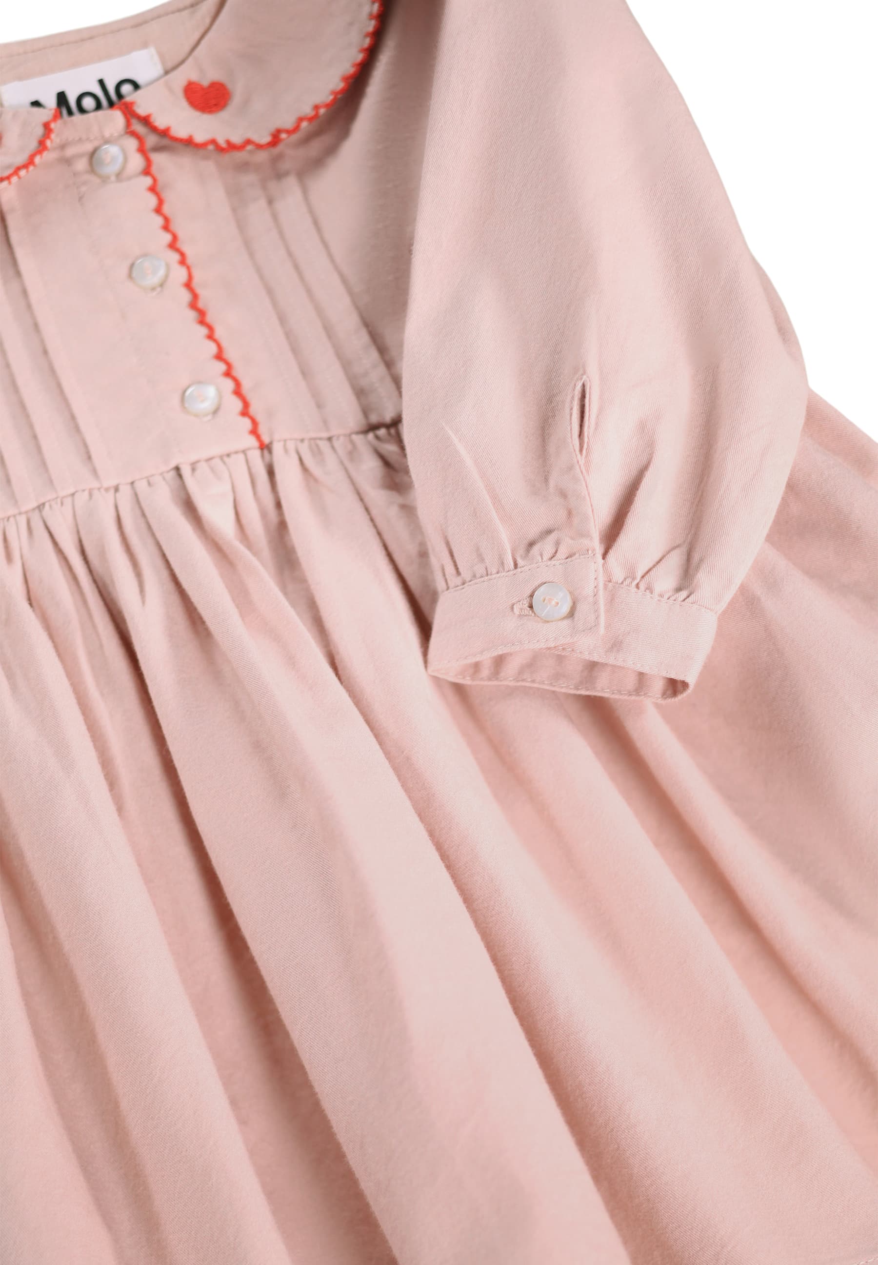 Molo Charlette Long Sleeve Dress - Petal Blush