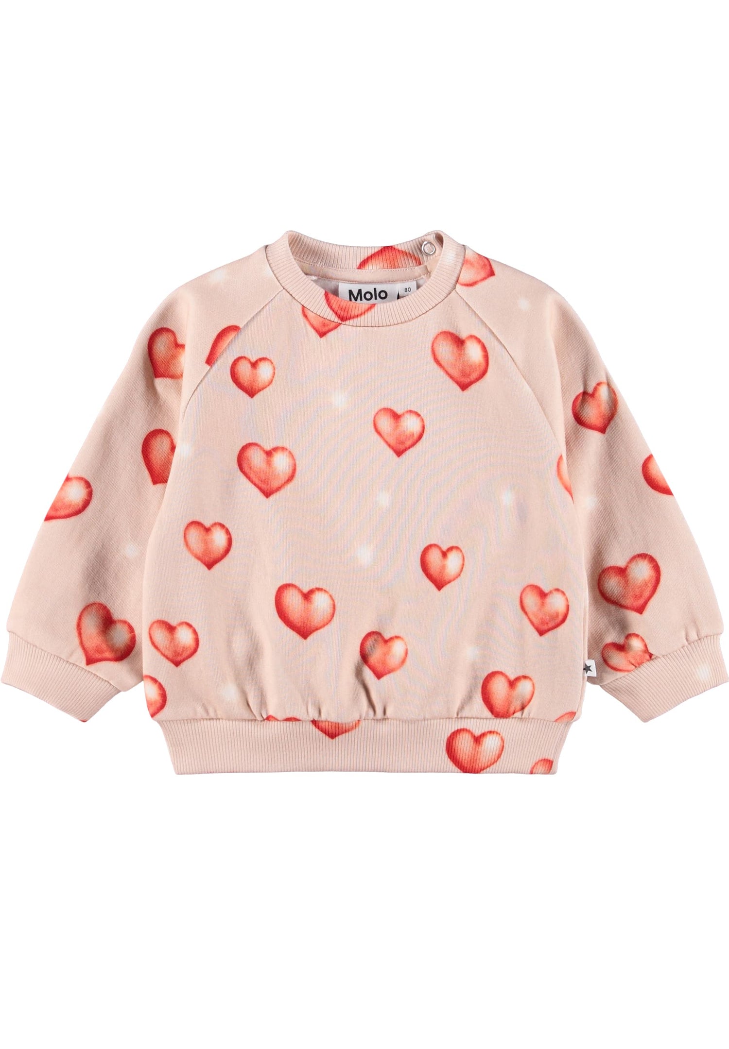 Molo Disc Sweatshirt - Airbrush Hearts
