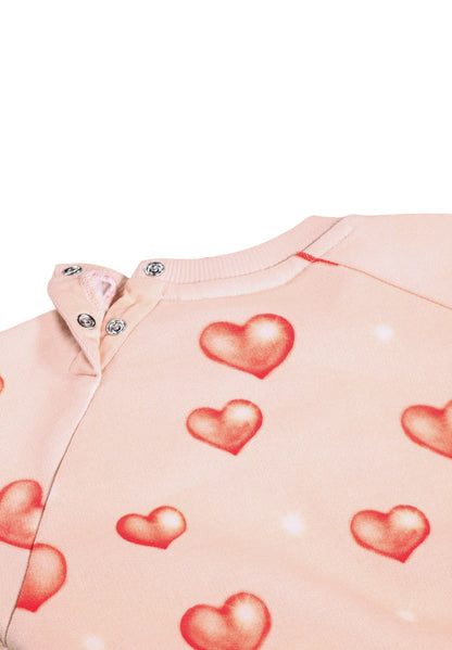 Molo Disc Sweatshirt - Airbrush Hearts