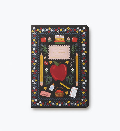 Rifle Paper Co. Assorted Set of 3 Schoolhouse Notebooks