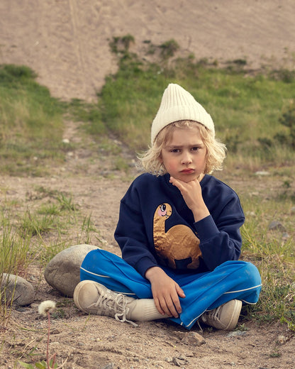 Mini Rodini Dino Application Sweatshirt - Blue