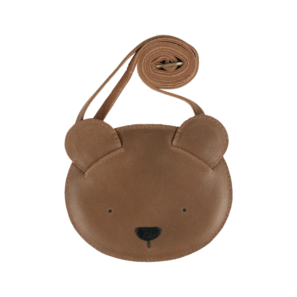 Donsje Britta Classic Purse Bear - Cognac Classic Leather