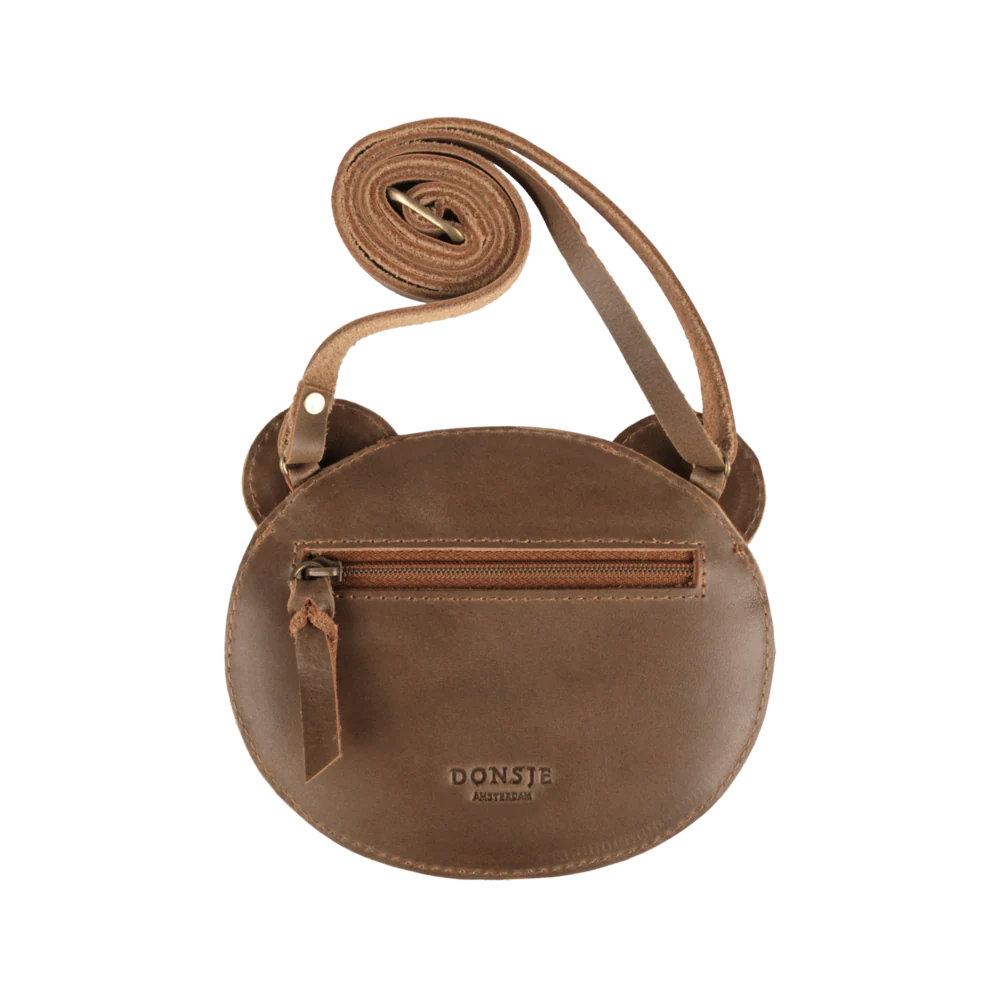 Donsje Britta Classic Purse Bear - Cognac Classic Leather