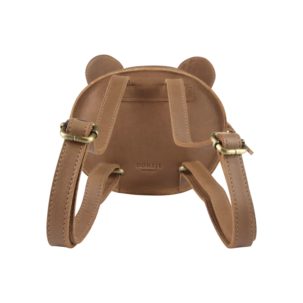 Donsje Kapi Classic Backpack Bear - Cognac Classic Leather