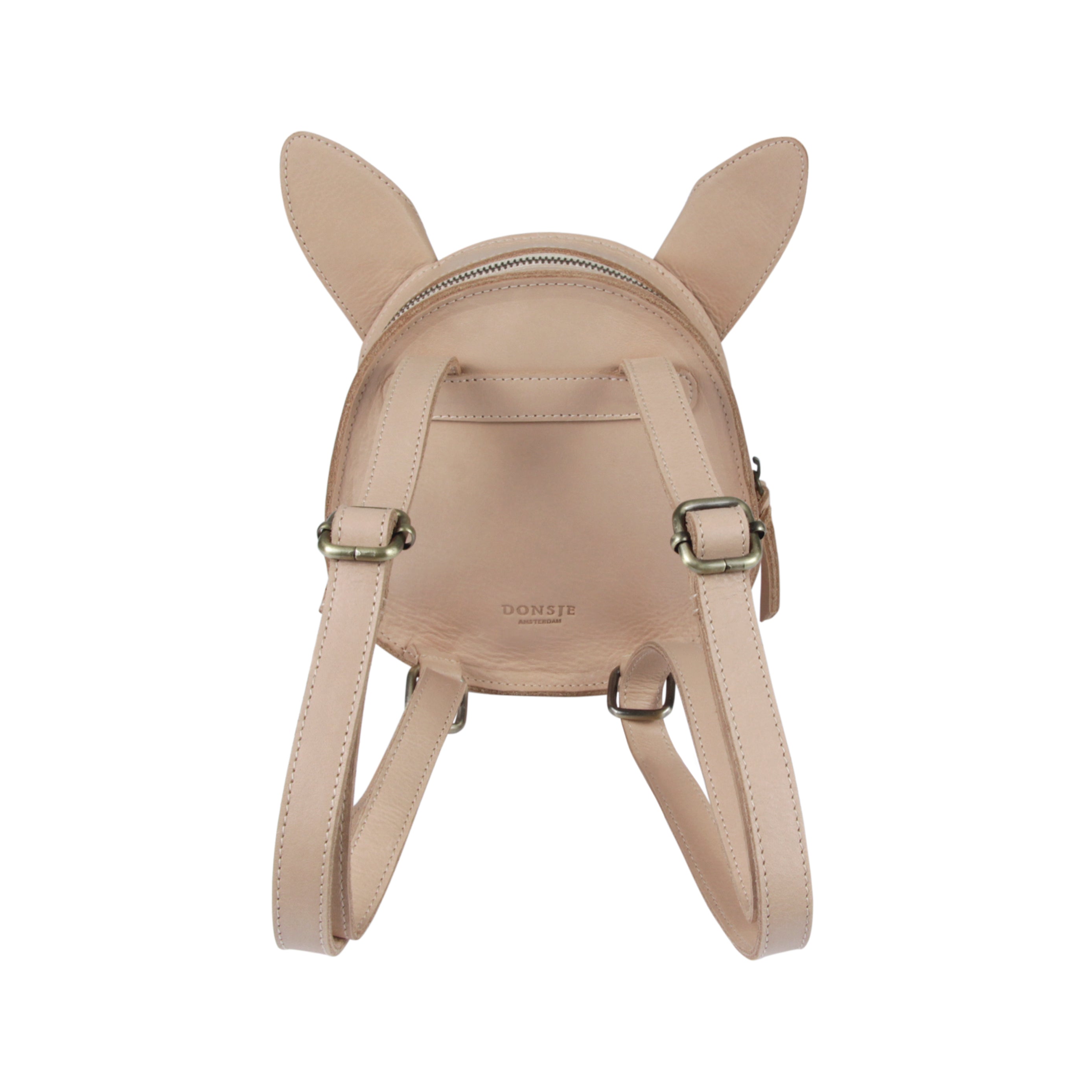 Donsje Kapi Exclusive Fluffy Bunny Backpack - Light Rust Leather