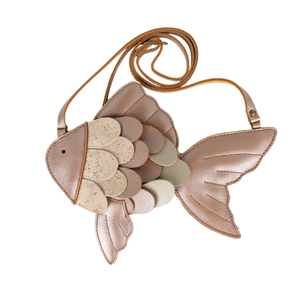 Donsje Thysa Purse Gold Fish - Clay Metallic Leather