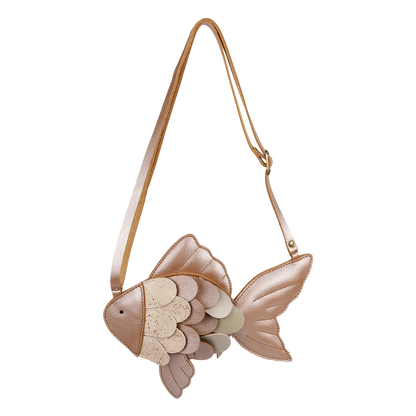Donsje Thysa Purse Gold Fish - Clay Metallic Leather