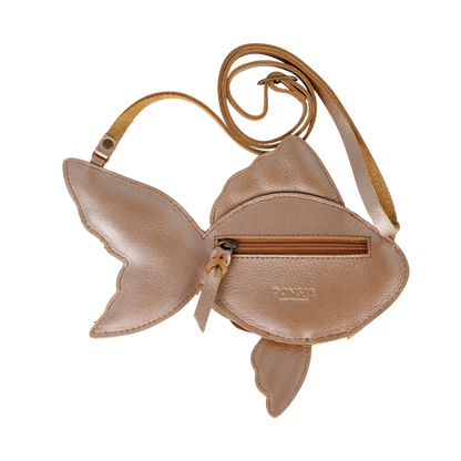 Donsje Thysa Purse Gold Fish - Clay Metallic Leather