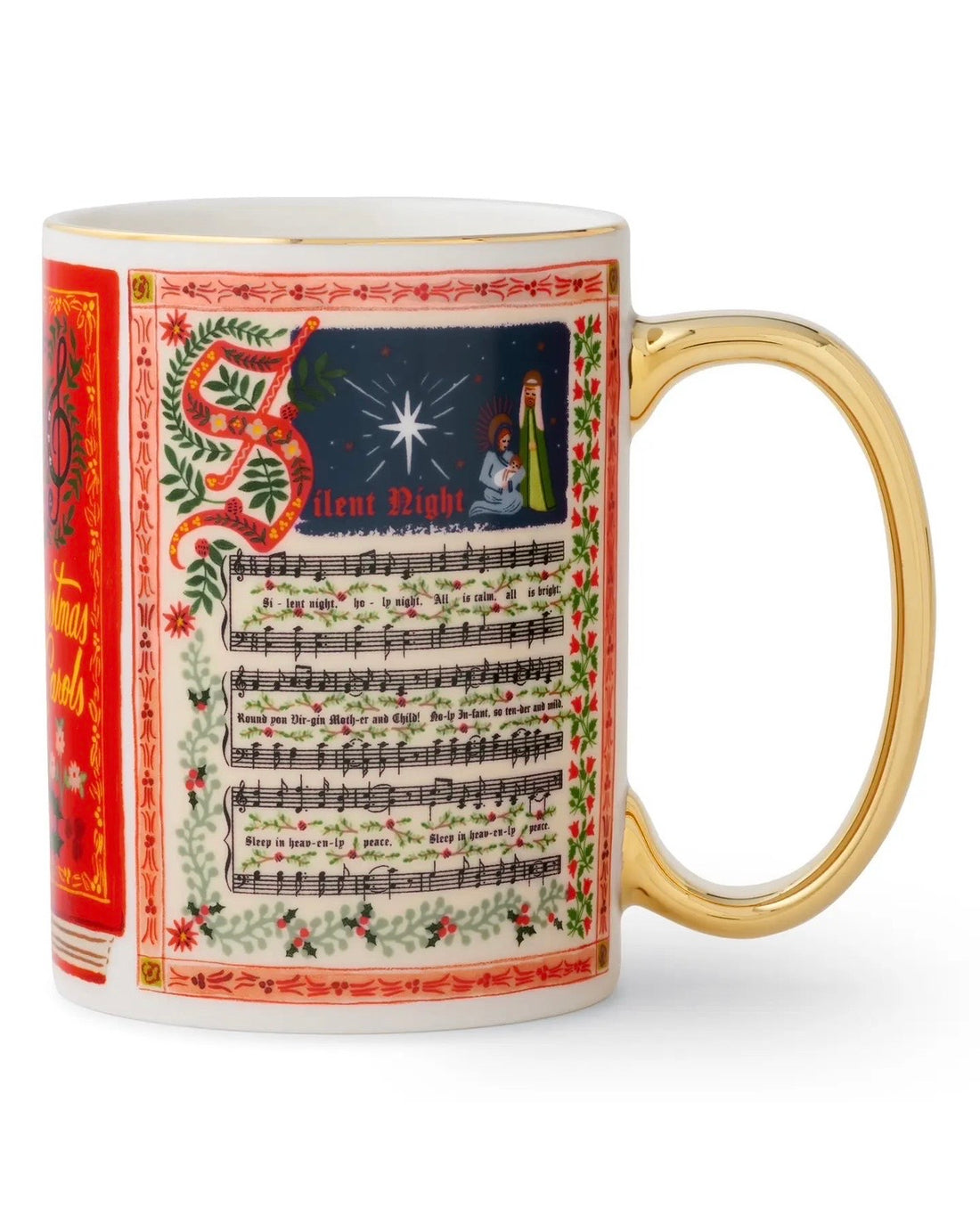 Rifle Paper Co. Holiday Porcelain Mug - Christmas Carols