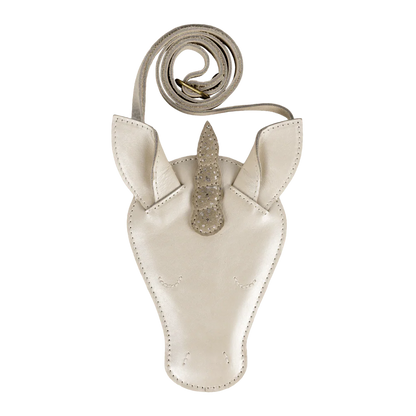 Donsje Blinc Purse Unicorn - Off White Metallic Leather