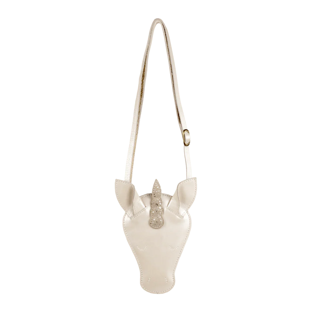 Donsje Blinc Purse Unicorn - Off White Metallic Leather