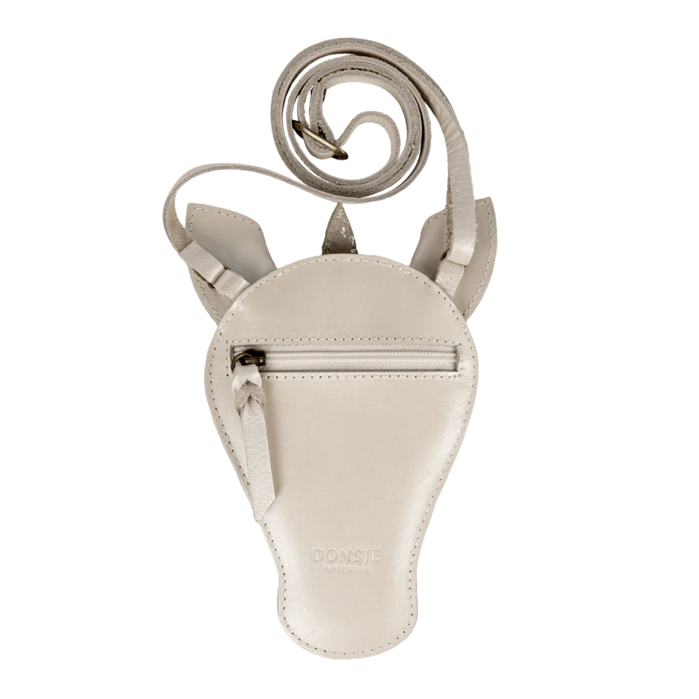 Donsje Blinc Purse Unicorn - Off White Metallic Leather