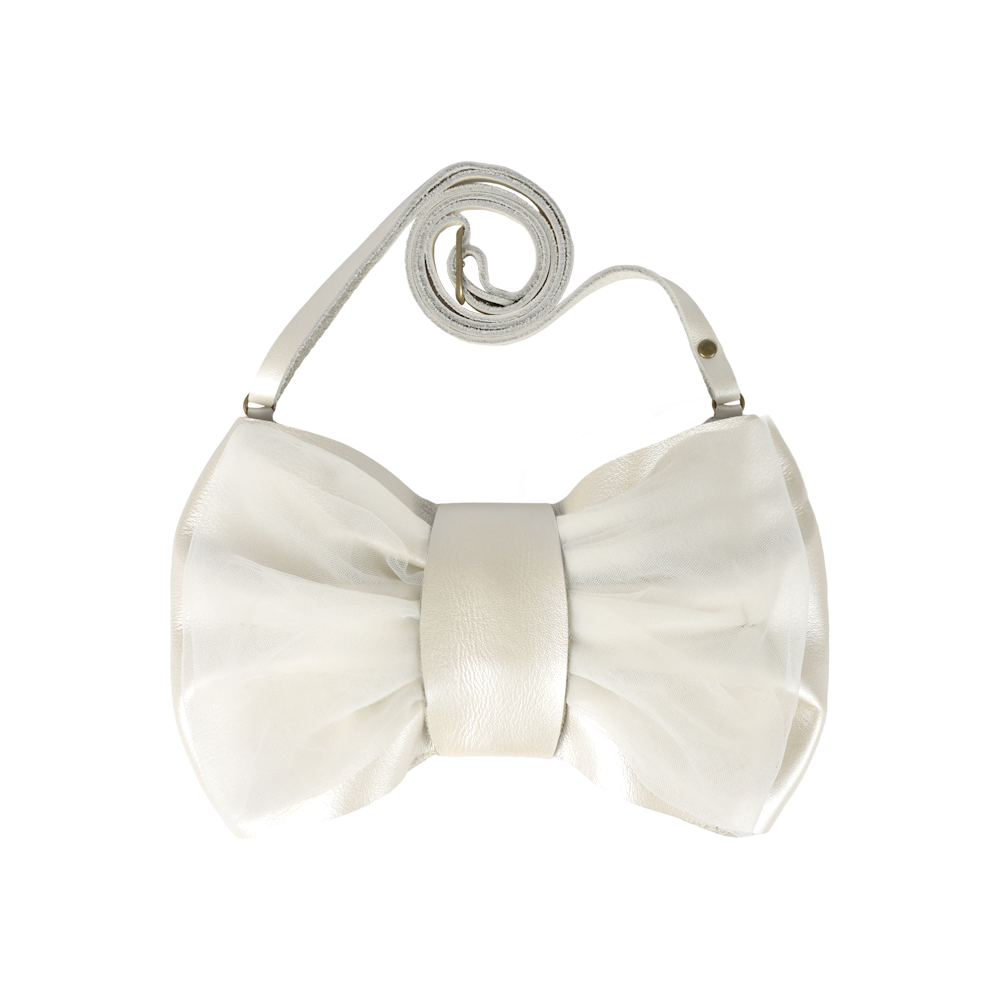 Donsje Angeline Purse - Off White Metallic Leather