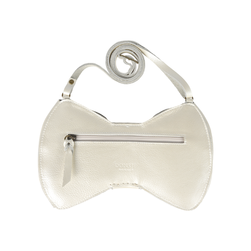 Donsje Angeline Purse - Off White Metallic Leather