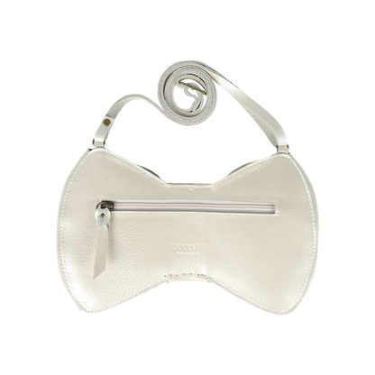 Donsje Angeline Purse - Off White Metallic Leather