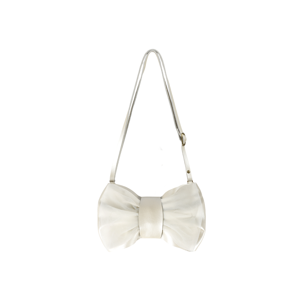 Donsje Angeline Purse - Off White Metallic Leather