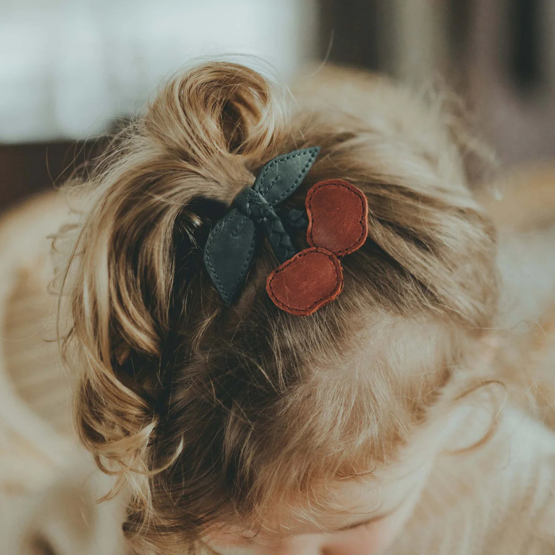 Donsje Nanoe Fruit Hairclip Cherry - Scarlet Classic Leather