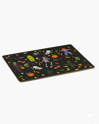 Rifle Paper Co. Halloween Parade Set Of 4 Cork Placemats