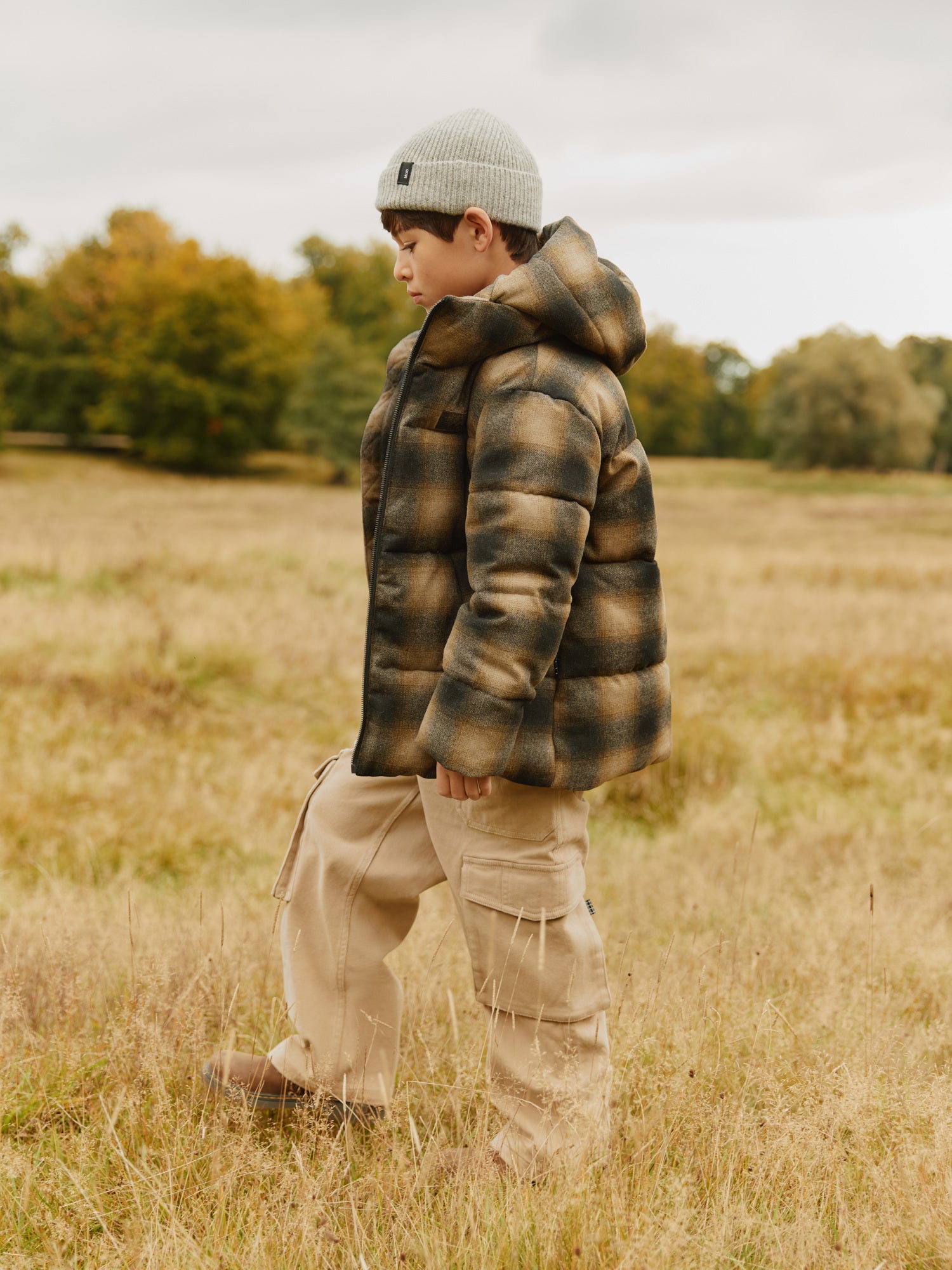 Molo Hilo Jacket - Bark Check
