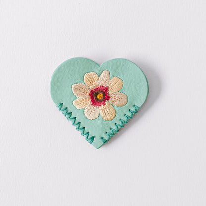 Good Juju Ink Embroidered Hearts Corner Bookmark Set Of 2