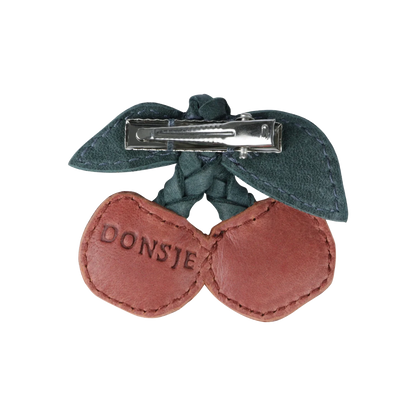 Donsje Nanoe Fruit Hairclip Cherry - Scarlet Classic Leather