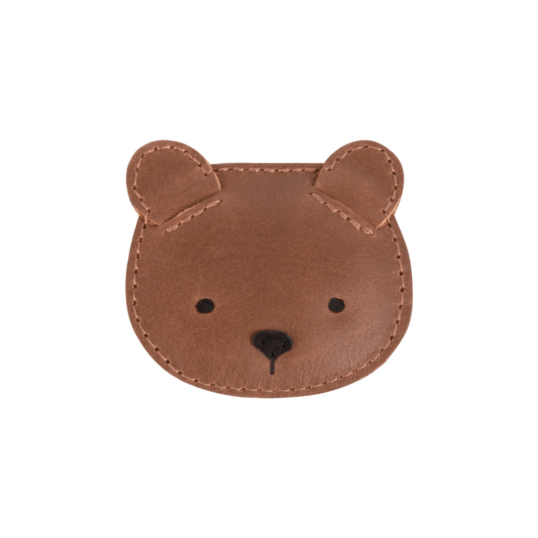 Donsje Josy Classic Hairclip Bear - Cognac Classic Leather