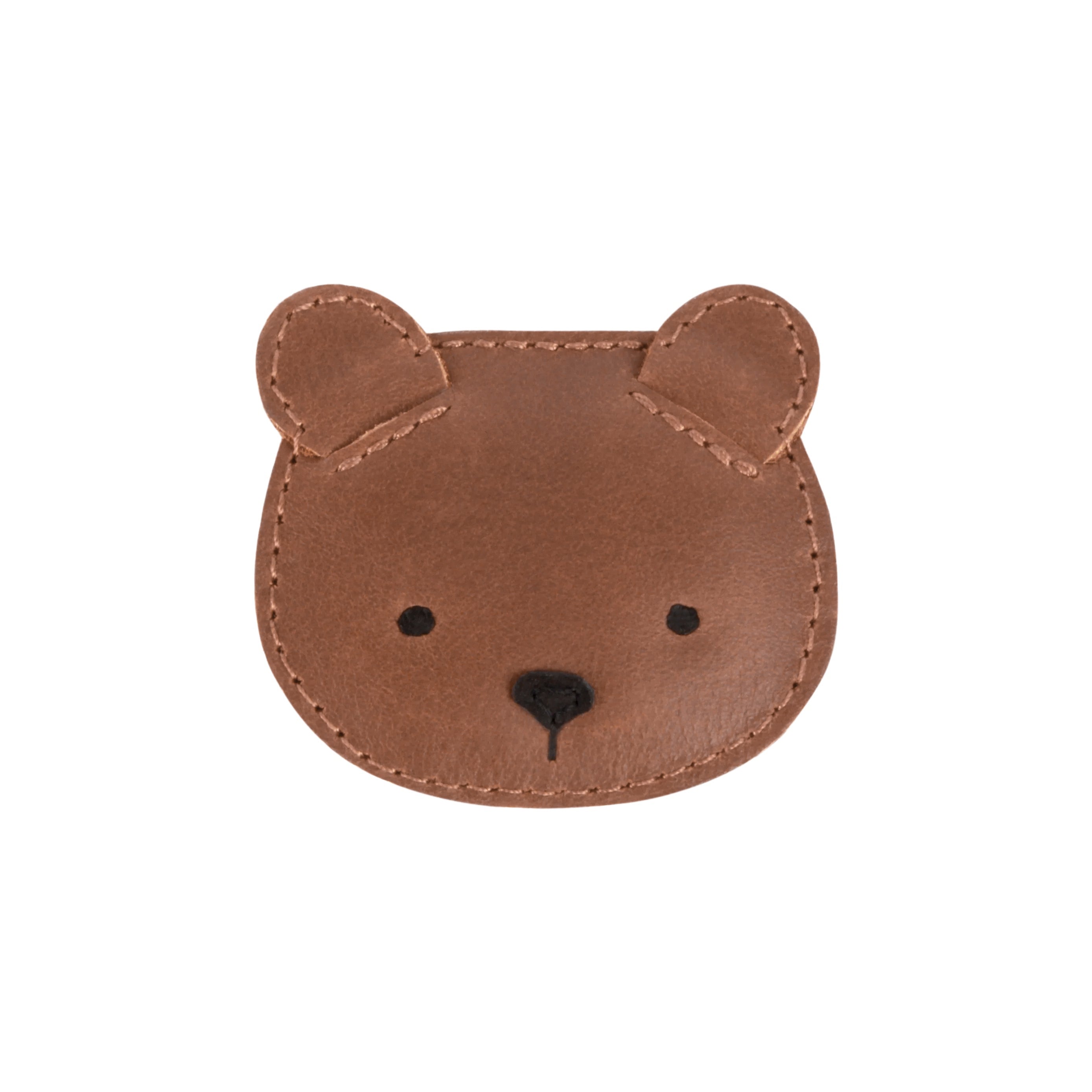 Donsje Josy Classic Hairclip Bear - Cognac Classic Leather