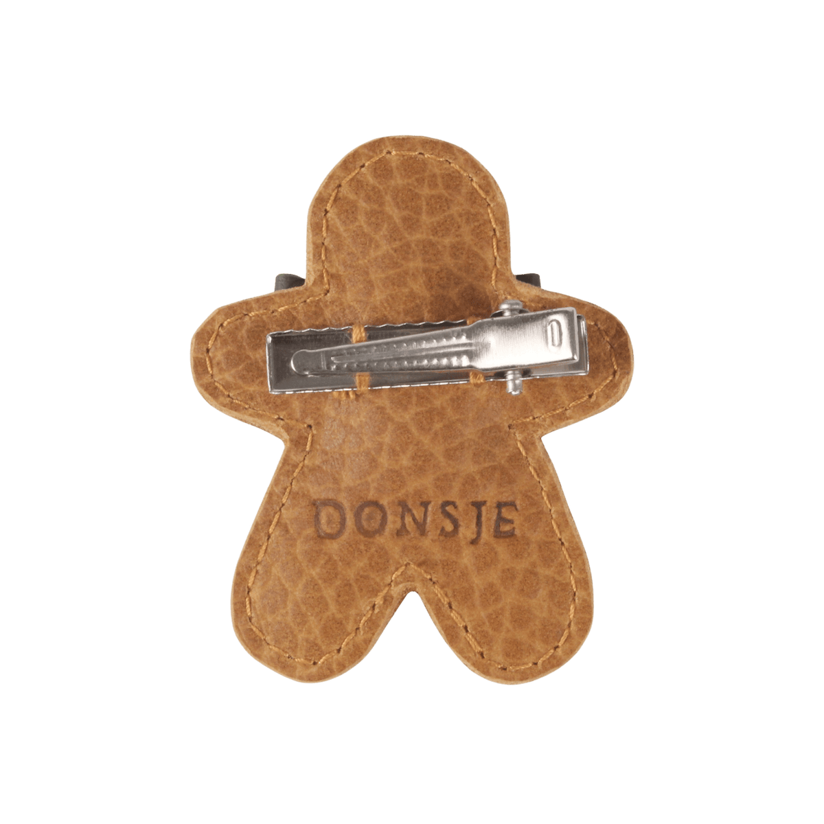 Donsje Wonda Hairclip | Gingerbread - Toast Grain Leather
