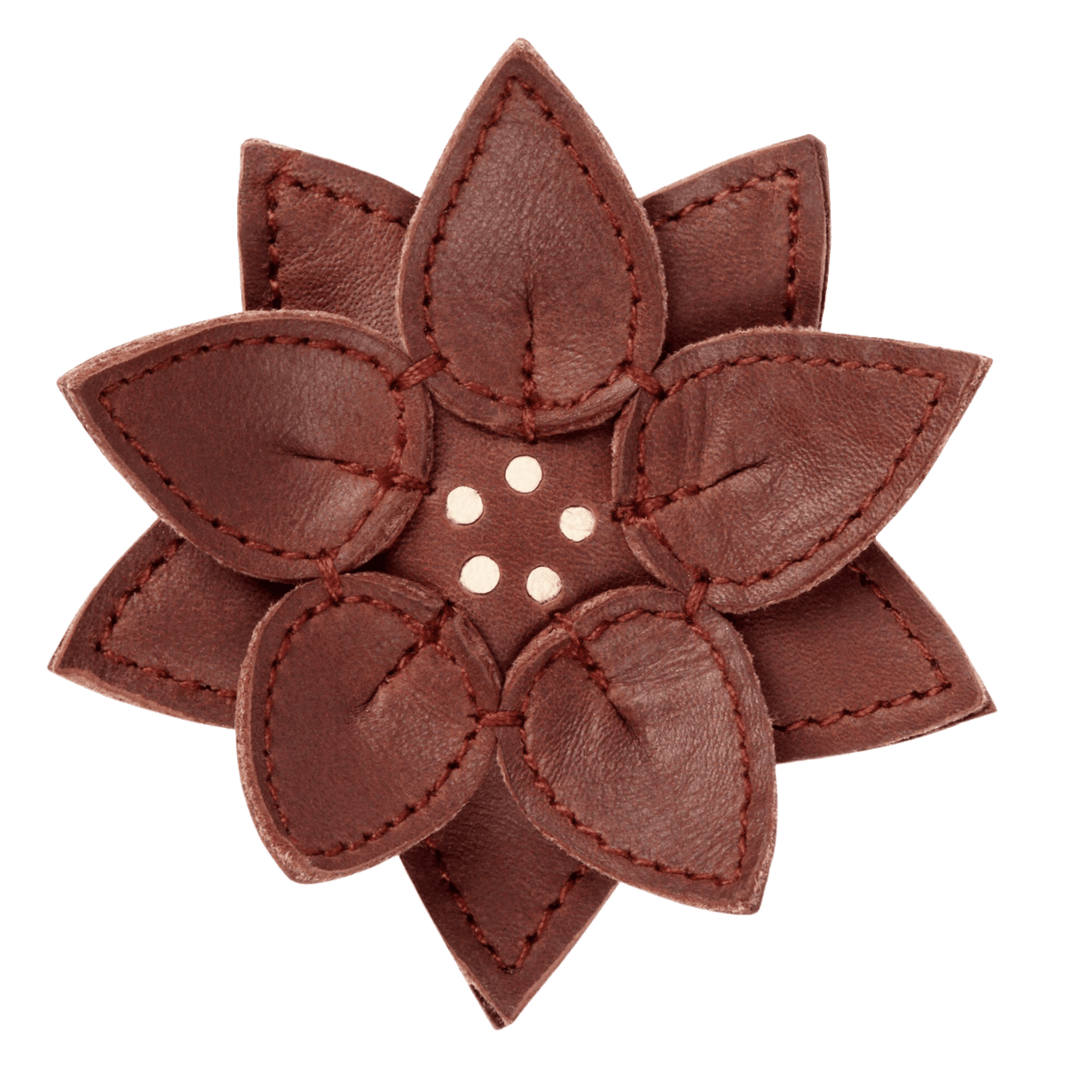 Donsje Wonda Hairclip | Winter Flower - Burgundy Classic Leather