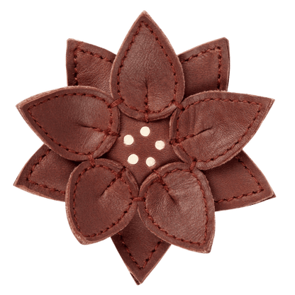 Donsje Wonda Hairclip | Winter Flower - Burgundy Classic Leather