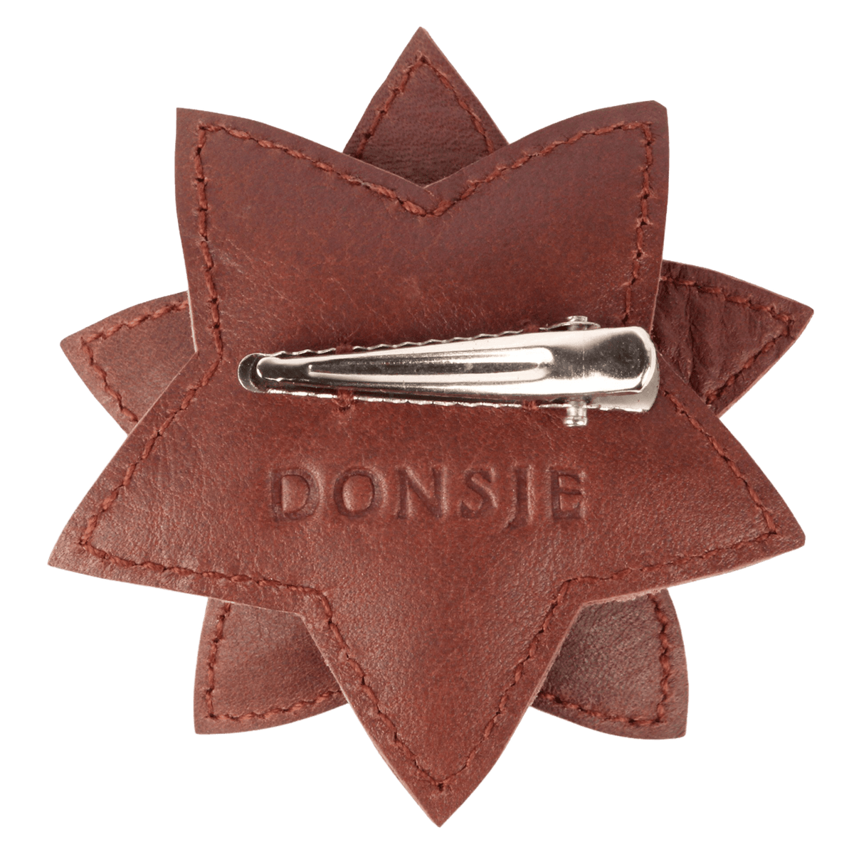 Donsje Wonda Hairclip | Winter Flower - Burgundy Classic Leather