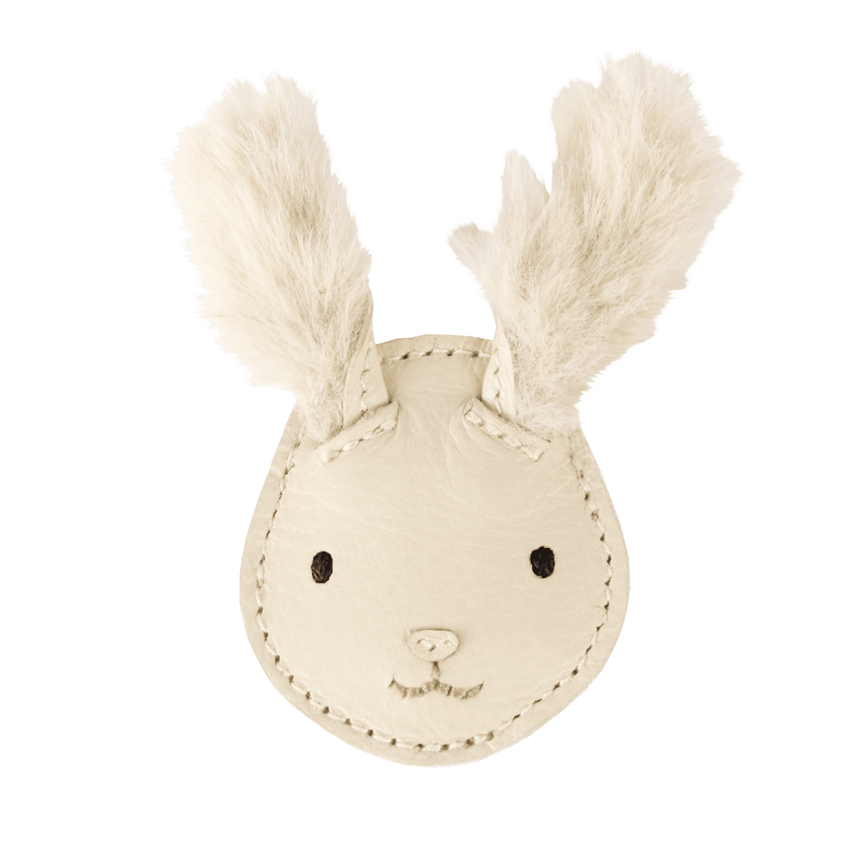 Donsje Josy Exclusive Hairclip |Rabbit - Cream Leather