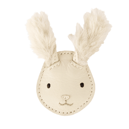 Donsje Josy Exclusive Hairclip |Rabbit - Cream Leather