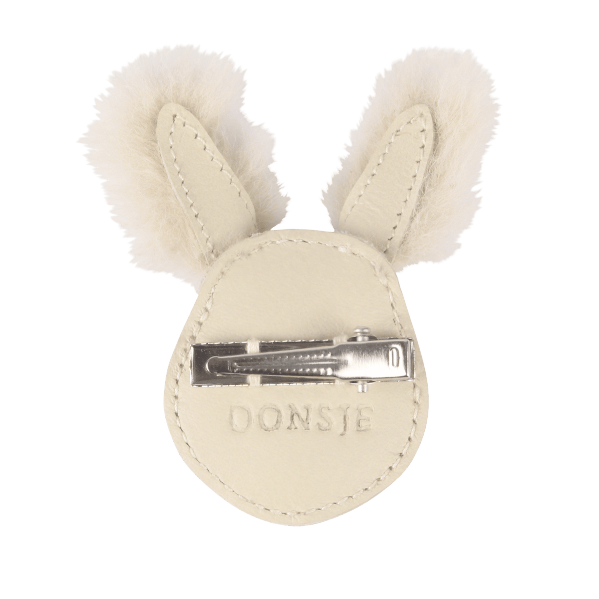 Donsje Josy Exclusive Hairclip |Rabbit - Cream Leather