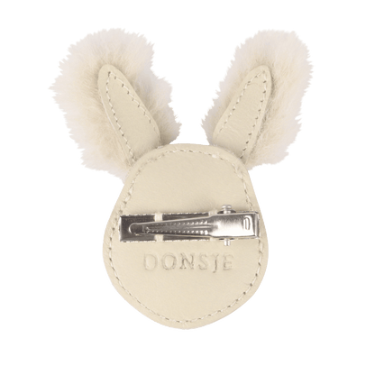 Donsje Josy Exclusive Hairclip |Rabbit - Cream Leather