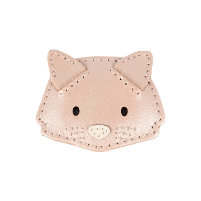 Donsje Blinc Hairclip Cat - Rose Metallic Leather