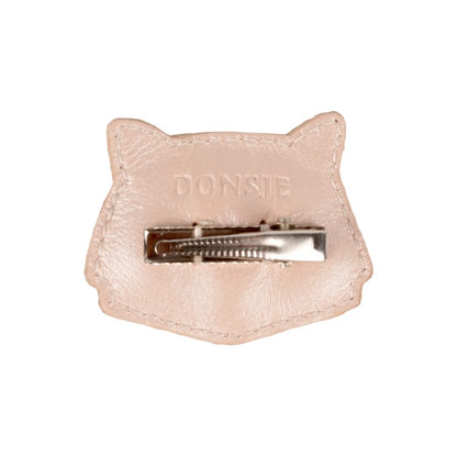 Donsje Blinc Hairclip Cat - Rose Metallic Leather